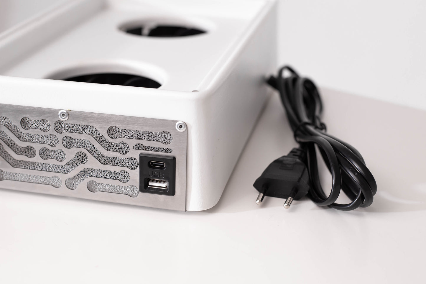 Draagbare stofafzuiger voor manicure-pedicure met filter Ülka Nano White