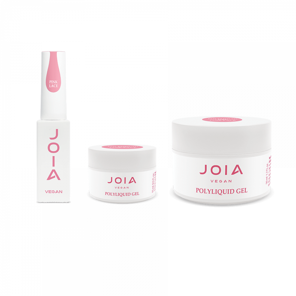PolyLiquid gel JOIA vegan, Pink Lace, 15 ml