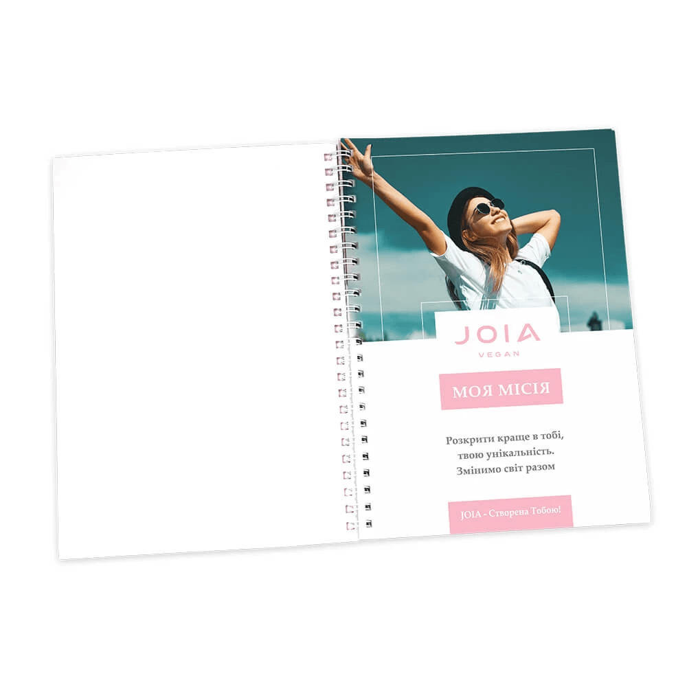 Spiral lined notepad JOIA vegan, 10x15 cm