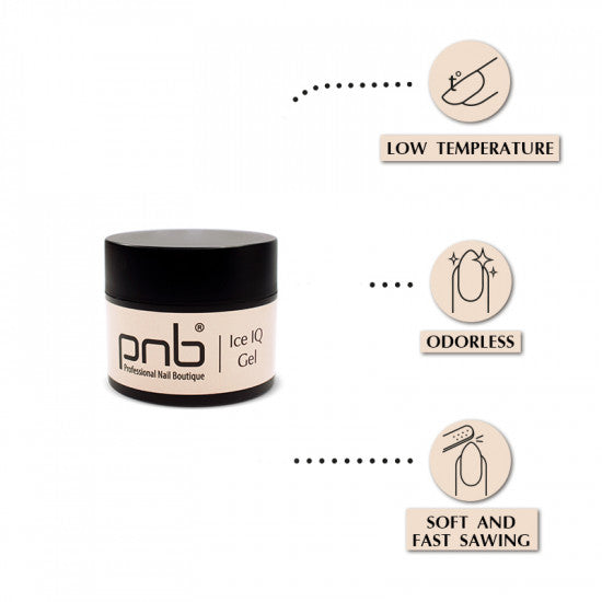 UV/LED Ice IQ Gel, Cover Rose PNB, 15 ml