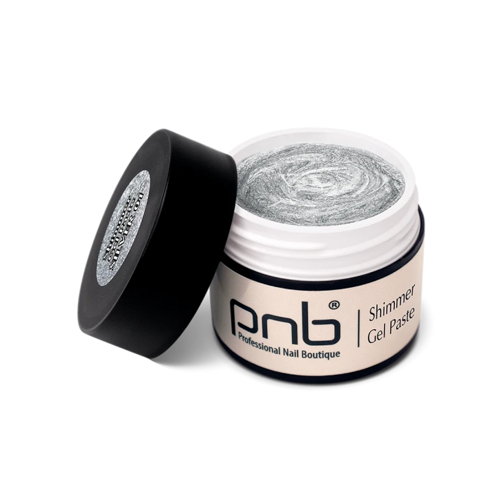 UV/LED Shimmer Gel Paste 01 Silver 5 ml