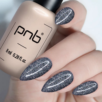 UV/LED Gel Polish SHOCK EFFECT 02 Kristalgrijs PNB 8 ml