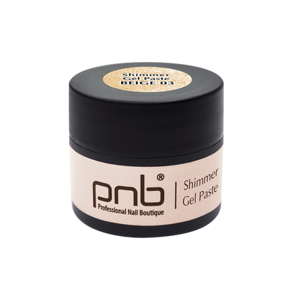 UV/LED Shimmer Gel Paste 03 Beige 5 ml