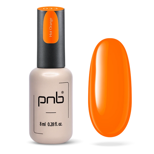 Gel nail polish Hot Orange PNB 8 ml 033