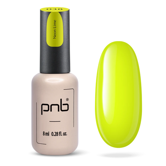 Gel nail polish Neon Lime PNB 8 ml 038