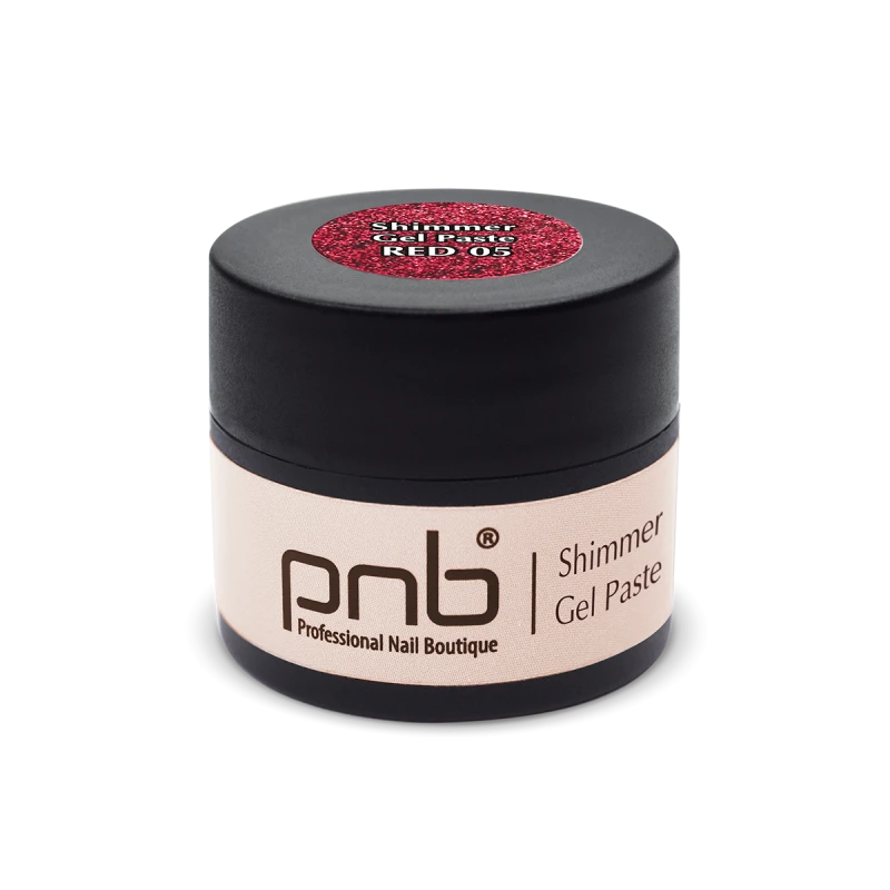 UV/LED Shimmer Gel Paste 05 Red 5 ml