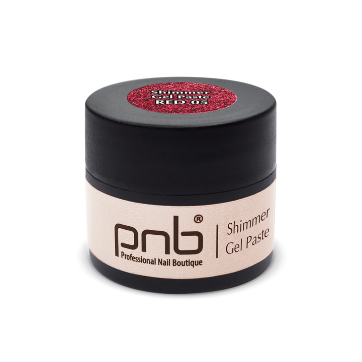 UV/LED Shimmer Gel Paste 05 Red 5 ml