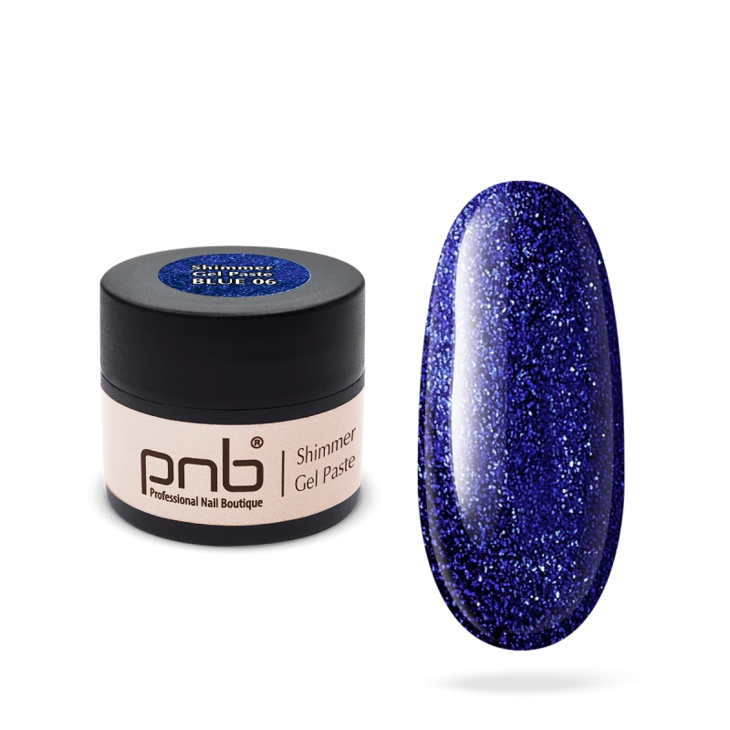 UV/LED Shimmer Gel Paste 06 Blauw 5 ml