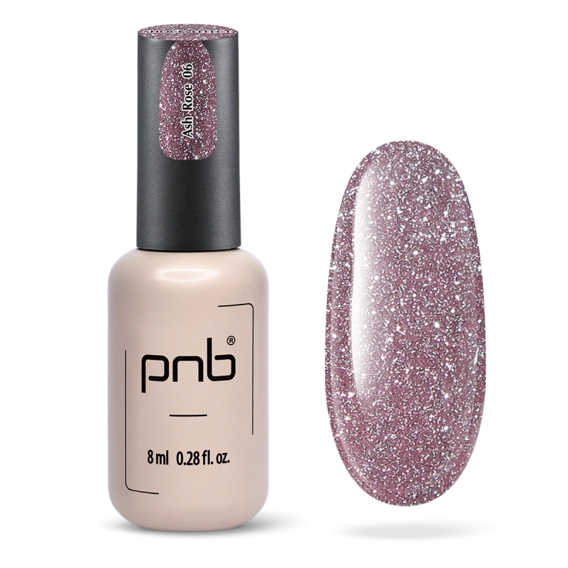UV/LED Gel Polish SHOCK EFFECT 06 Ash Rose PNB 8 ml
