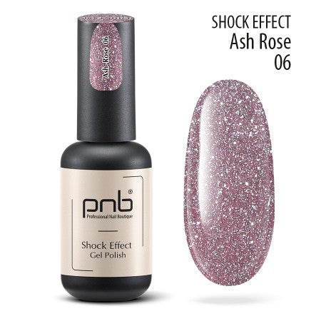  UV/LED Gel Polish SHOCK EFFECT 06 Ash Rose PNB 8 ml    