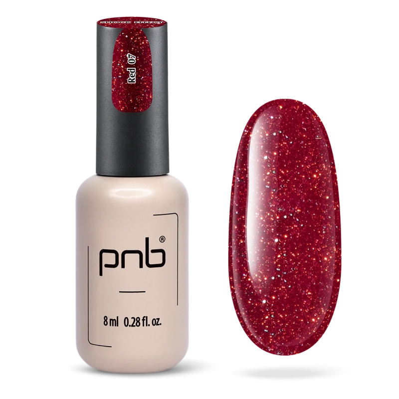 UV/LED Gel Polish SHOCK EFFECT 07 Rood PNB 8 ml