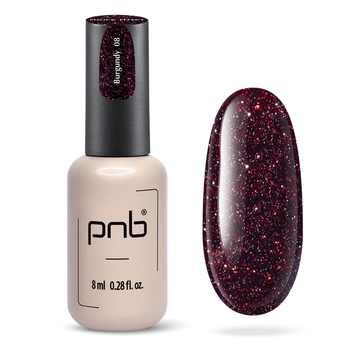 UV/LED Gel Nagellak SHOCK EFFECT 08 Bourgondië PNB 8 ml
