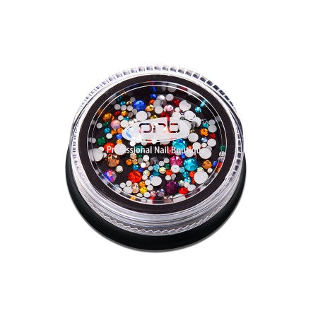 Rhinestones PNB multi-colored, mix sizes, glass