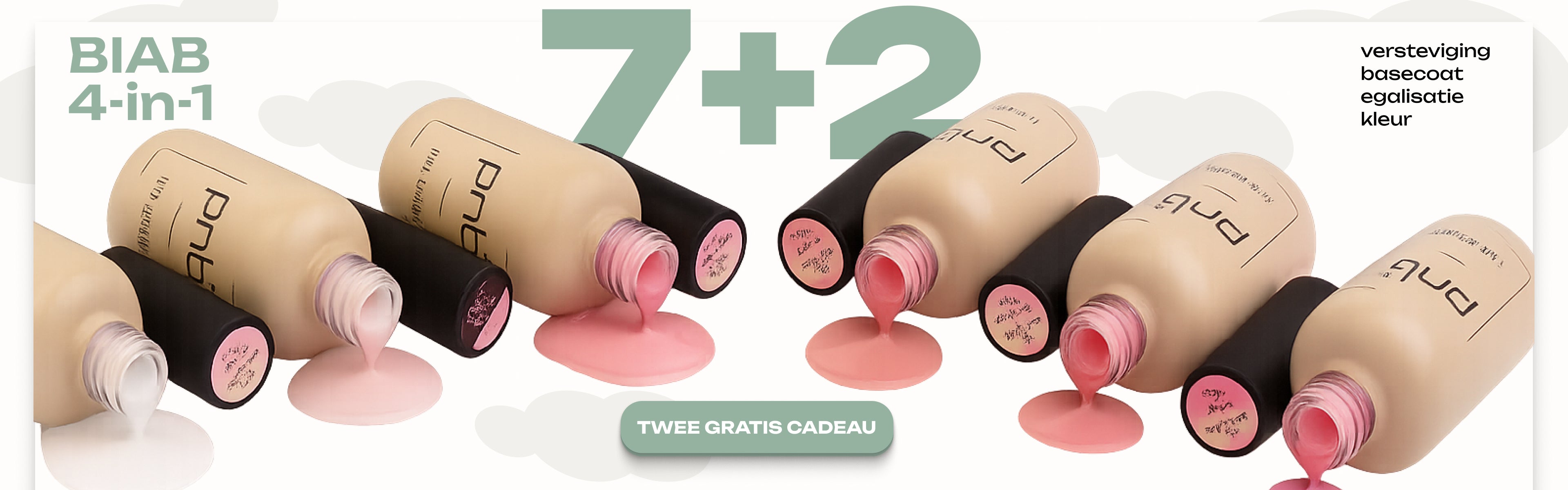 BIAB GEL NAIL POLISH - UV/LED 4 in 1 BIAB GEL PNB banner