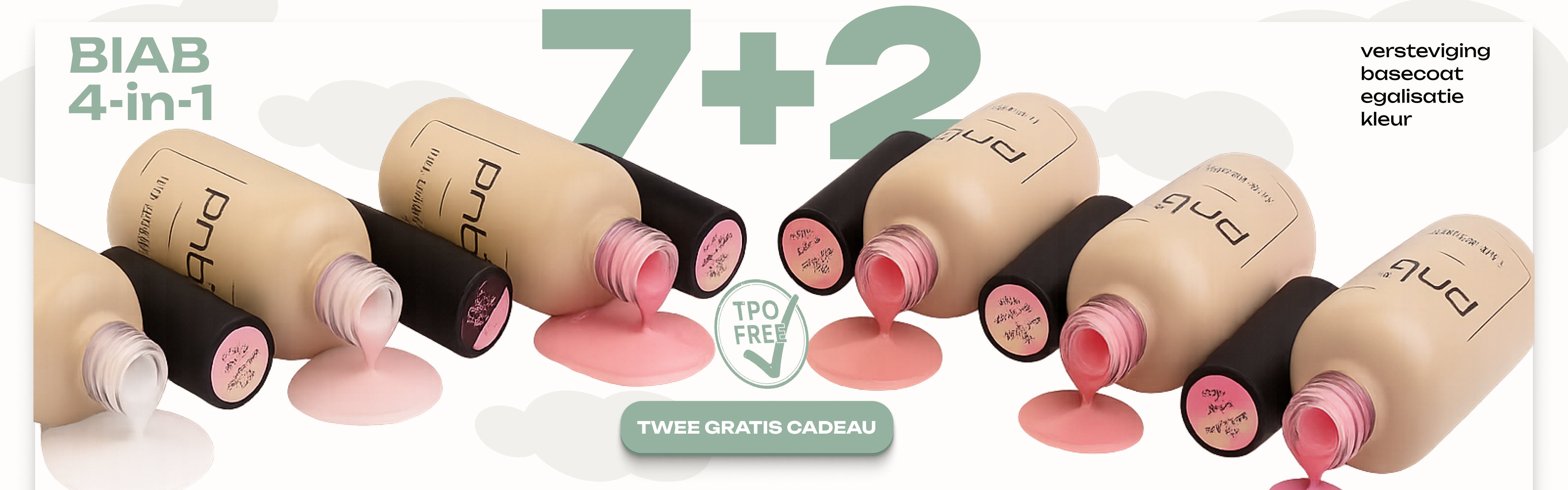 BIAB GEL NAIL POLISH - UV/LED 4 in 1 BIAB GEL PNB banner