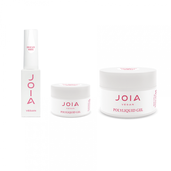 PolyLiquid gel JOIA vegan, Delicate White, 15 ml