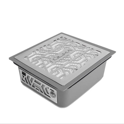 Built in dust collector for manicure with filter Ülka Premium Gray with GOLD GRILLE