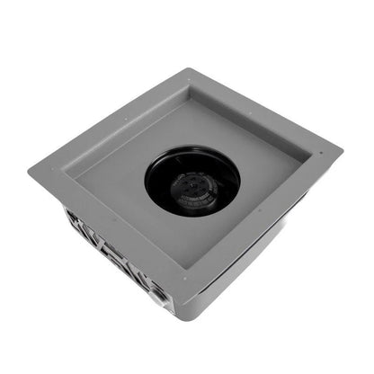 Built in dust collector for manicure with filter Ülka Premium Gray with GOLD GRILLE