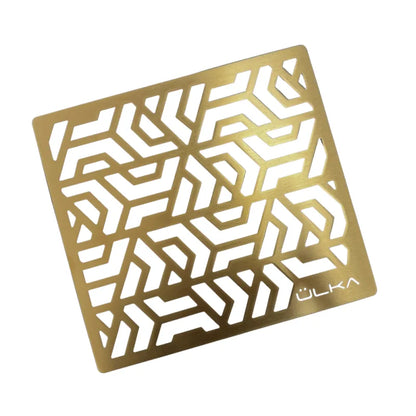 Built in dust collector for manicure with filter Ülka Premium Gray with GOLD GRILLE