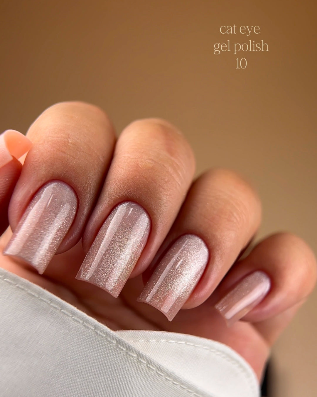 Magnetic Gel Polish Glamour Cat PNB 10 Nude Brocade