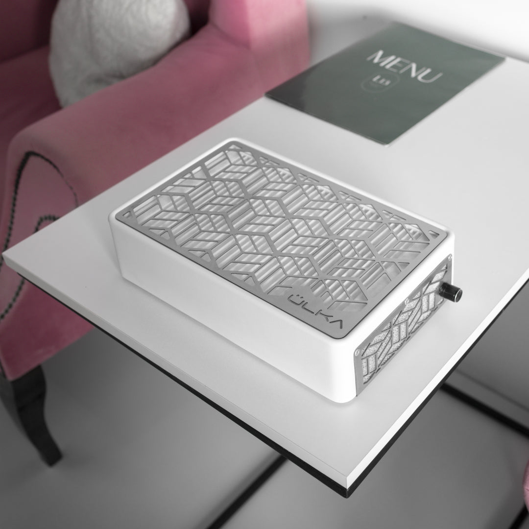 Draagbare stofafzuiger voor manicure-pedicure met filter Ülka Nano White