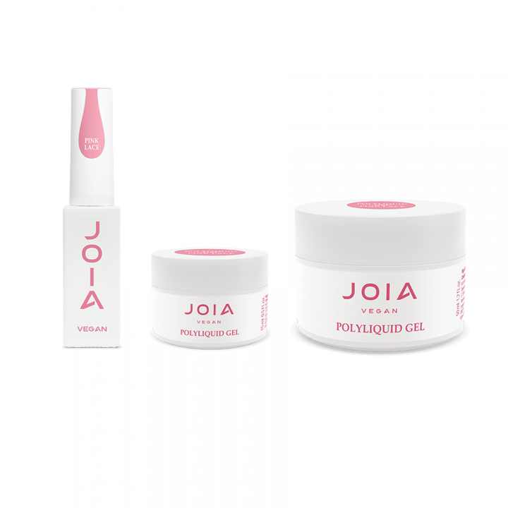 PolyLiquid gel JOIA vegan, Pink Lace, 15 ml
