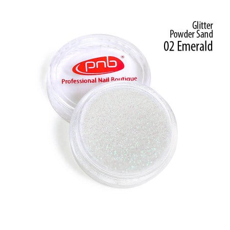 Glitter Powder Sand, 02 Emerald, 1g