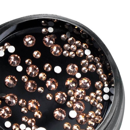 Rhinestones PNB champagne, mix sizes, 200 pcs