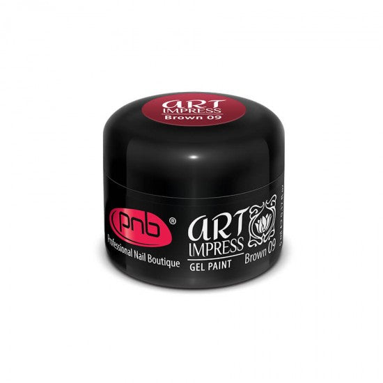 Art Impress gel paint, 09 brown, 5 ml