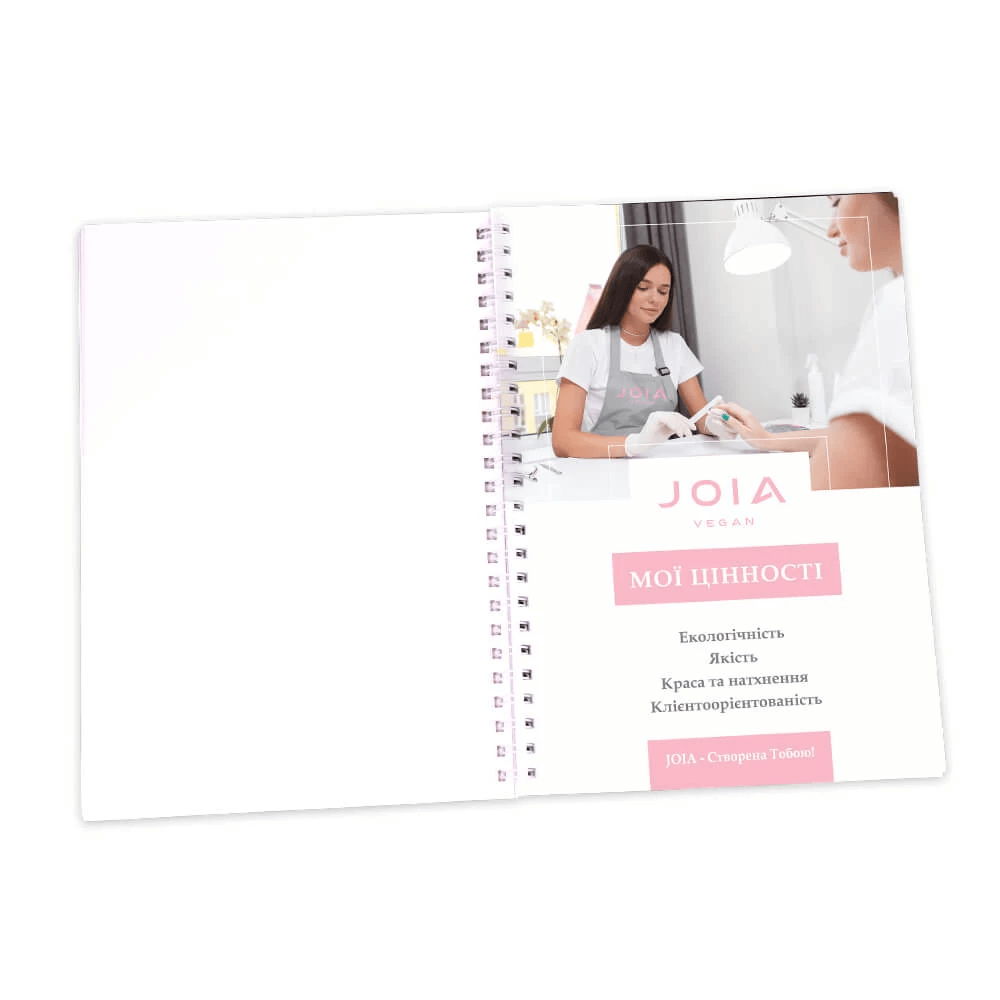 Spiral lined notepad JOIA vegan, 10x15 cm