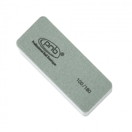 10. Mini buff for nails PNB 100/180 Gray, rectangular 1 pc