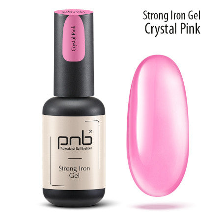 UV/LED Strong iron gel Сrystal Pink PNB 8 ml