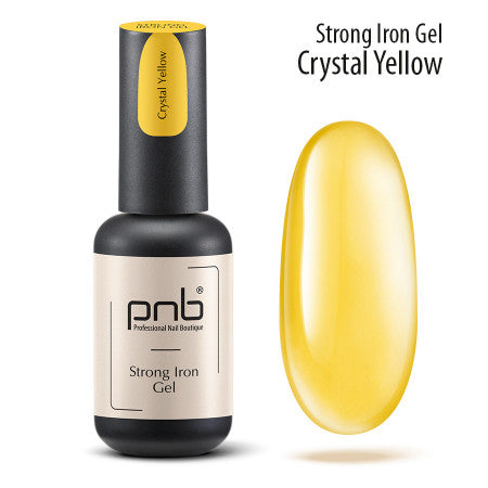 UV/LED Strong iron gel Сrystal Yellow PNB 8 ml