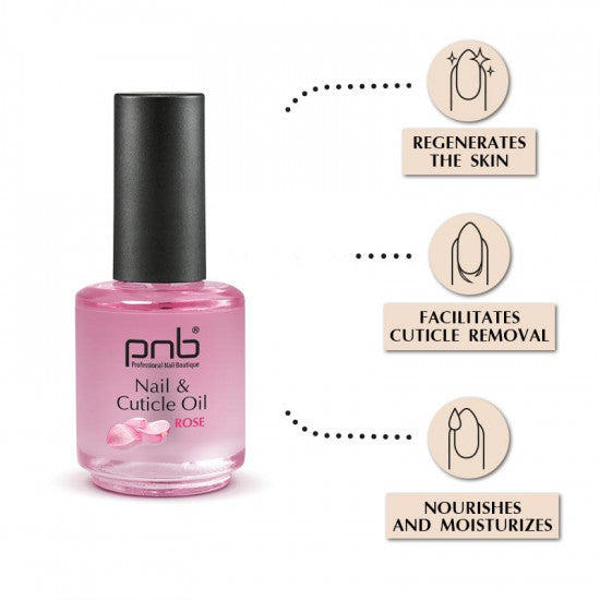 PNB Nail&Cuticle Oil, Rose 15 ml