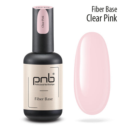 UV/LED Fiber Base Clear Pink 17ml