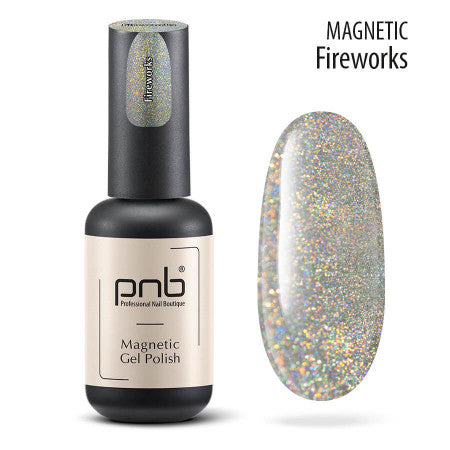 UV/LED Magnetic Gel Polish PNB "Fireworks" 8 ml 