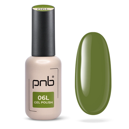 Gel Nail Polish City Harmony PNB 06L Quiet Olive, 8ml