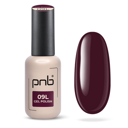 Gel Nail Polish City Harmony PNB 09L Velvet Wine, 8ml