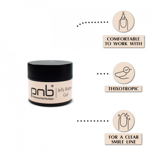 Jelly Butter Nail Gel PNB Ivory