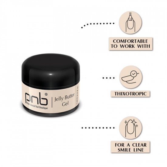 Jelly Butter Nail Gel PNB Ivory 5 ml