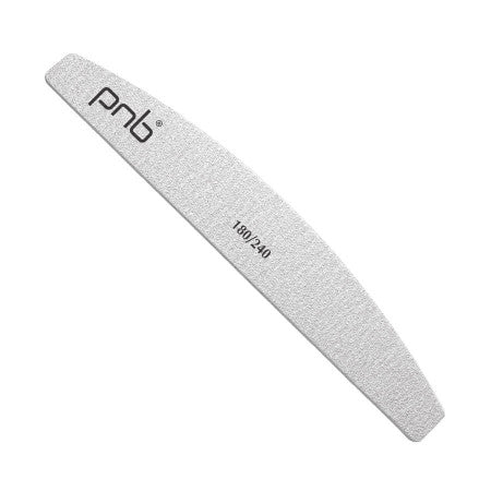 Nail file PNB 180/240 Gray, half circle (25 pcs/pack)  price for 1 pc
