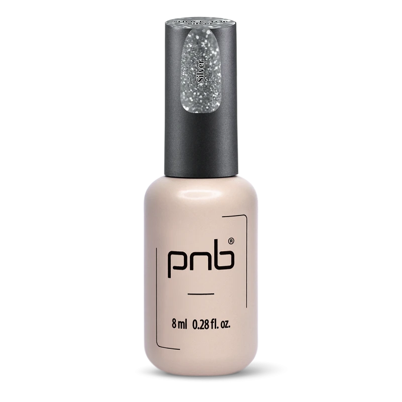 UV/LED Shoсk Top PNB, Silver PNB, No Whipe, 8 ml