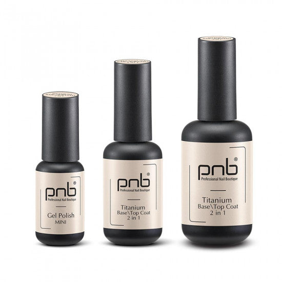 Gel Nail Polish Titanium Base/Top Coat 2-in-1 PNB 8 ml